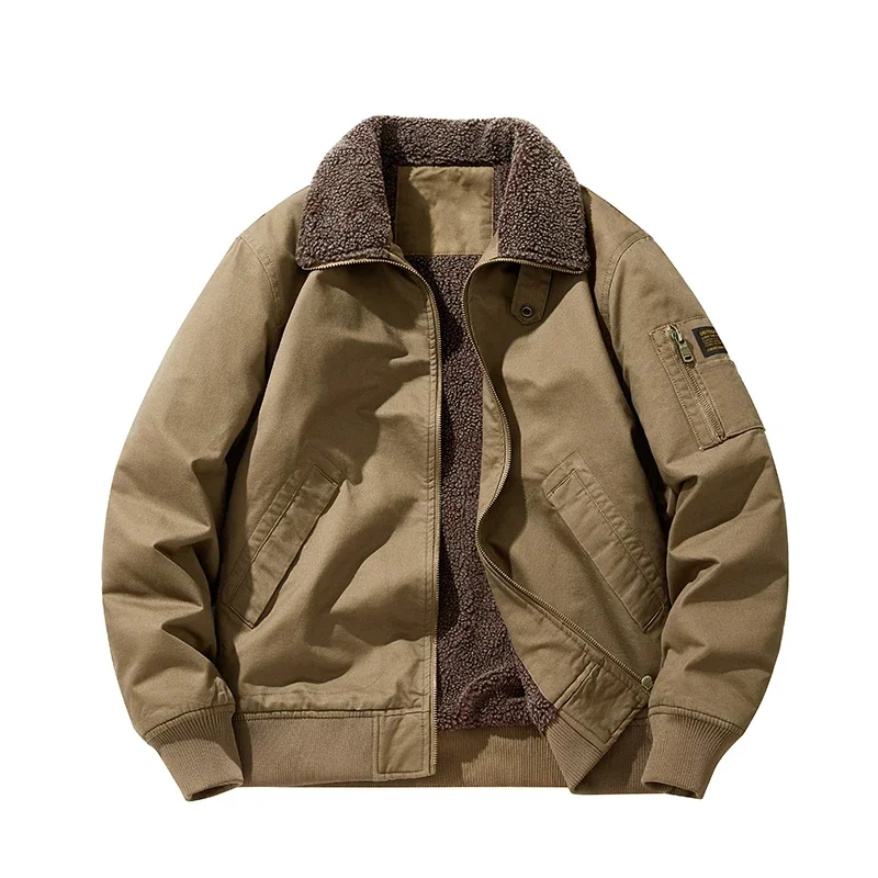 Parkas Men Autumn Winter Thickened Warm Windbreaker Retro Men's Cotton Jacket Autumn Winter Plus Velvet Fashion Casual Male Coat
Parkas Men Autumn Winter Thickened Warm Windbreaker Retro Men's Cotton Jacket Autumn Winter Plus Velvet Fashion Casual Male Coat