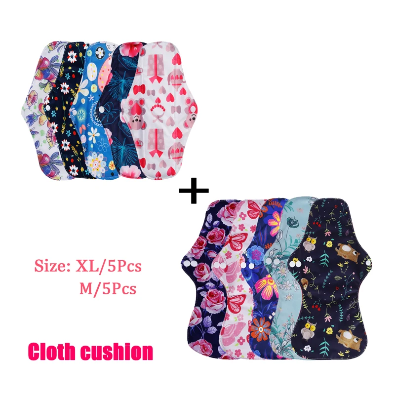 10Pcs Reusable Menstrual Pads Female Breathable Heavy Flow Bamboo Charcoal Washable Sanitary Napkins Women cloth sanitary napkin
10Pcs Reusable Menstrual Pads Female Breathable Heavy Flow Bamboo Charcoal Washable Sanitary Napkins Women cloth sanitary napkin
