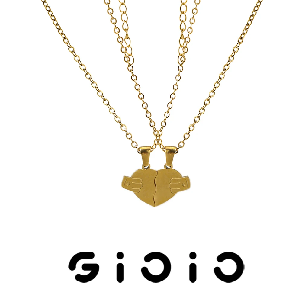 GIOIO Couple Stainless Steel Gold-Plated Love Pendant Necklace Waterproof Fashion Trend Necklace Travel Vacation Jewelry Gifts
GIOIO Couple Stainless Steel Gold-Plated Love Pendant Necklace Waterproof Fashion Trend Necklace Travel Vacation Jewelry Gifts