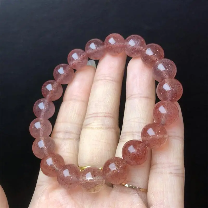 10MM Natural Clear Strawberry Quartz Bracelet Fashion Women Healing Jewelry Gemstone Reiki Energy Stone Gift 1pcs
10MM Natural Clear Strawberry Quartz Bracelet Fashion Women Healing Jewelry Gemstone Reiki Energy Stone Gift 1pcs