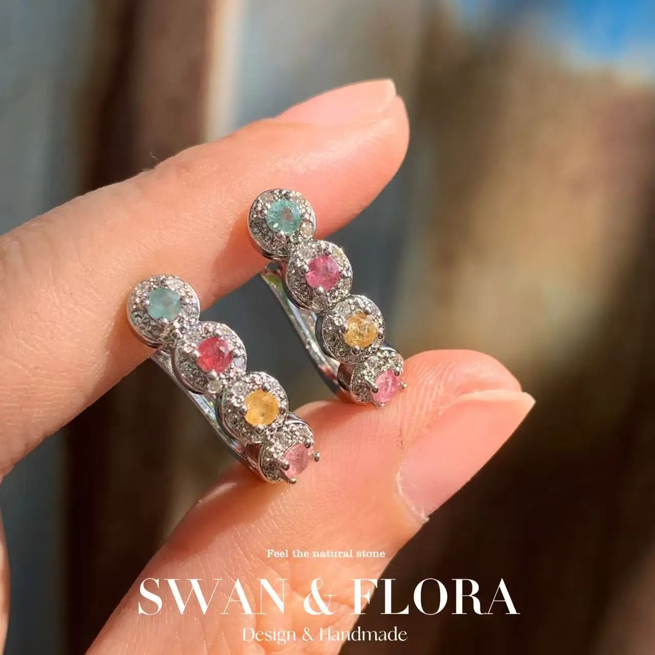 Natural Tourmaline earrings COPPER Stud earring For Women copper Vintage Gift Prevent Allergy Fine Jewelry
Natural Tourmaline earrings COPPER Stud earring For Women copper Vintage Gift Prevent Allergy Fine Jewelry