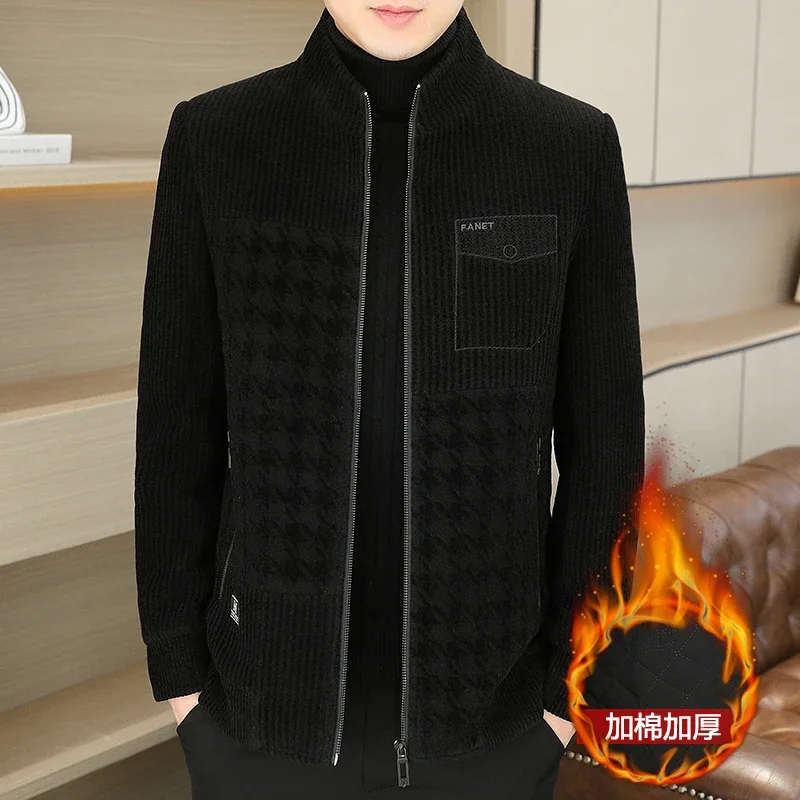 Brand Autumn Winter Patchwork Woolen Jacket Men Thickened Warm Casual Business Trench Coat Stand Collar Zipper Social Overcoat
Brand Autumn Winter Patchwork Woolen Jacket Men Thickened Warm Casual Business Trench Coat Stand Collar Zipper Social Overcoat