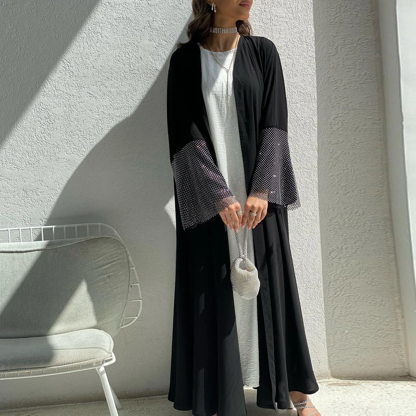Black Abaya for Women Beaded Details Nida Fabric Dubai Open Abayas Islamic Clothing Muslim Turkey Long Dresses Cardigan Ramadan
Black Abaya for Women Beaded Details Nida Fabric Dubai Open Abayas Islamic Clothing Muslim Turkey Long Dresses Cardigan Ramadan