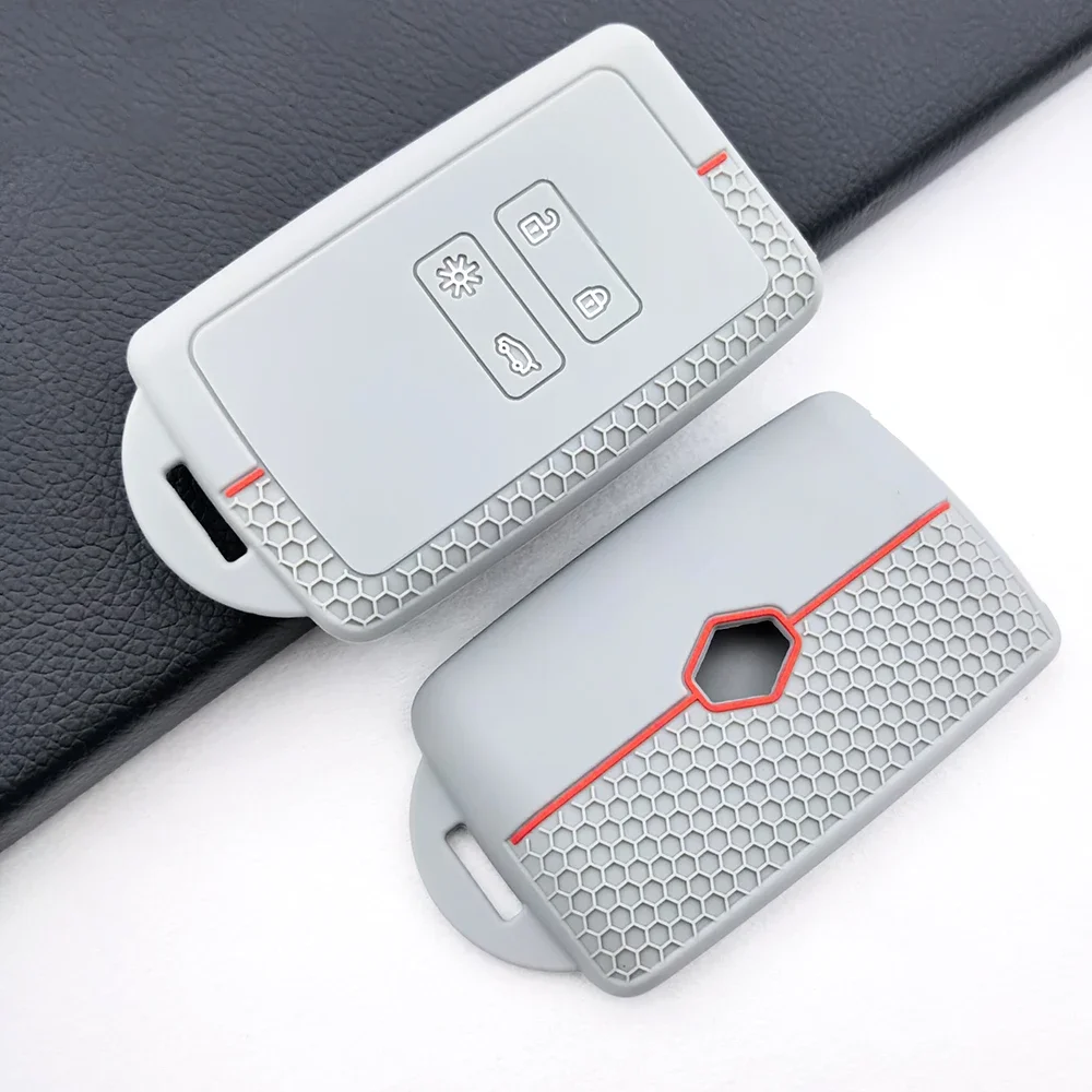 New Style Silicone Car Card Key Case Cover Fob for Renault Espace 5 Kadjar Koleos Captur Megane 4 Talisman Arkana Dacia Sandero
New Style Silicone Car Card Key Case Cover Fob for Renault Espace 5 Kadjar Koleos Captur Megane 4 Talisman Arkana Dacia Sandero