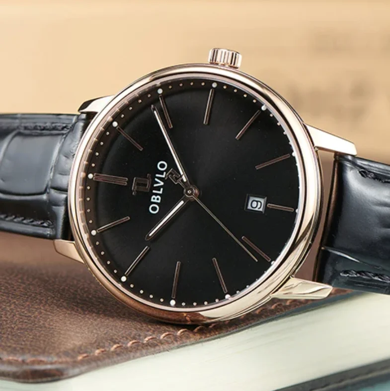 OBLVLO Men Automatic Watch Pilot 39.8mm Mechanical Wristwatch 50m Waterproof Sapphire Mirror Luminous Miyota 8215
OBLVLO Men Automatic Watch Pilot 39.8mm Mechanical Wristwatch 50m Waterproof Sapphire Mirror Luminous Miyota 8215