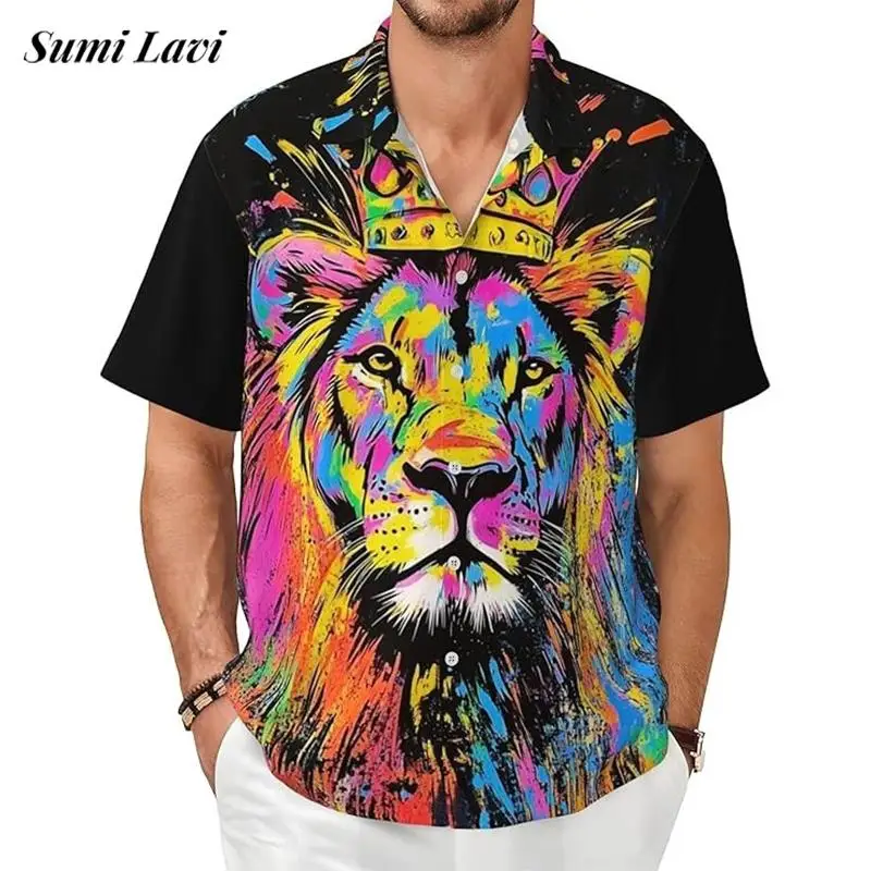 Beach Casual Mens Breathable Shirts Summer Leisure Loose Short Sleeve Button-up Shirt Men Fashion Graphic Print Shirts Plus Size
Beach Casual Mens Breathable Shirts Summer Leisure Loose Short Sleeve Button-up Shirt Men Fashion Graphic Print Shirts Plus Size