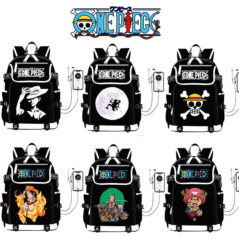 Japanese Anime One Piece Backpack Luffy Cartoon Figures Schoolbag Boys' Trendy Cool Large Capacity Book Bags Stationery Bag Gift
Japanese Anime One Piece Backpack Luffy Cartoon Figures Schoolbag Boys' Trendy Cool Large Capacity Book Bags Stationery Bag Gift
