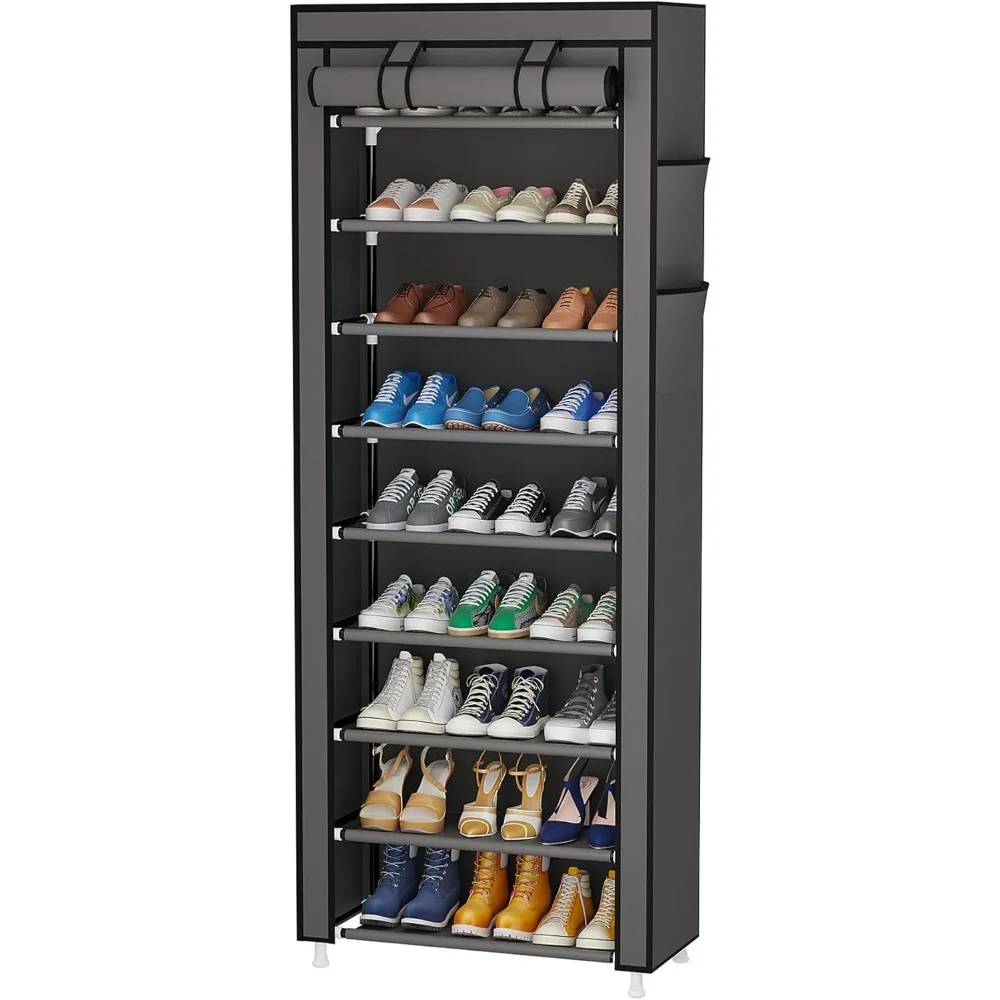 9 Tier Shoe Rack Organizer,Portable Shoe Shelf with Nonwoven Fabric Cover for Closet Hallway,Bedroom,Entryway
9 Tier Shoe Rack Organizer,Portable Shoe Shelf with Nonwoven Fabric Cover for Closet Hallway,Bedroom,Entryway