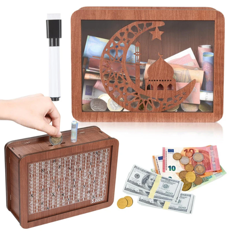Wooden Piggy Bank Handmade Money Box With Money Goals Counter Retro Palace Transparency Piggy Bank For Kids Adults
Wooden Piggy Bank Handmade Money Box With Money Goals Counter Retro Palace Transparency Piggy Bank For Kids Adults