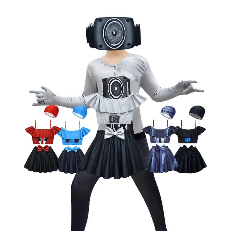 Skibidi туалетный купальник-бретелька из 2 предметов, детские костюмы Speakerman для косплея, летняя пляжная одежда для маленьких девочек, детская горячая весенняя одежда
Skibidi туалетный купальник-бретелька из 2 предметов, детские костюмы Speakerman для косплея, летняя пляжная одежда для маленьких девочек, детская горячая весенняя одежда