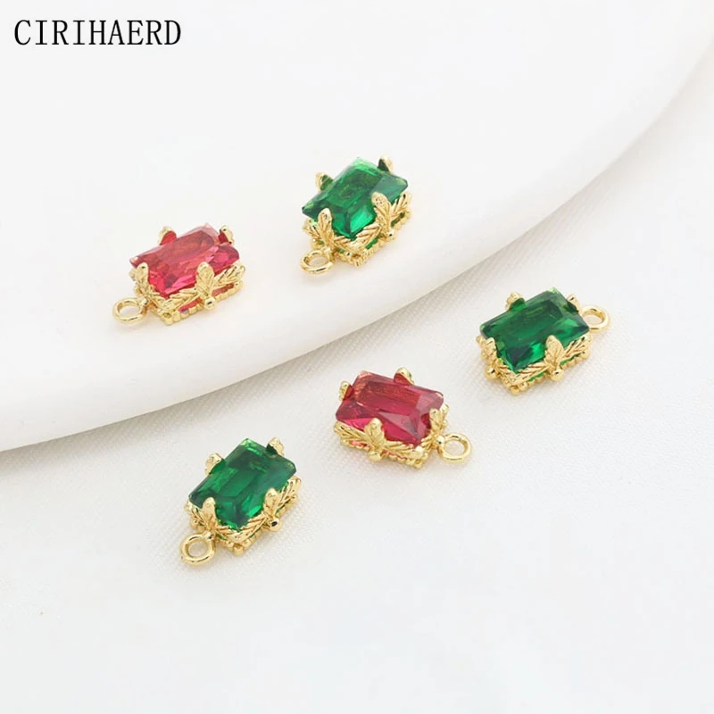 2PCS Necklace Small Pendant 14K Gold Plated Inlaid Crystal Zircon Earring Pendants DIY Jewelry Making Supplies Charms Findings
2PCS Necklace Small Pendant 14K Gold Plated Inlaid Crystal Zircon Earring Pendants DIY Jewelry Making Supplies Charms Findings