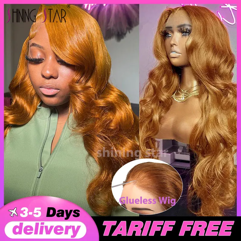 Ginger Blonde Body Wave Glueless Wig Pre Cut Pre Plucked 9X6 Lace Frontal Wigs Wear Go Glueless Wig For Women Human Hair Colored
Ginger Blonde Body Wave Glueless Wig Pre Cut Pre Plucked 9X6 Lace Frontal Wigs Wear Go Glueless Wig For Women Human Hair Colored