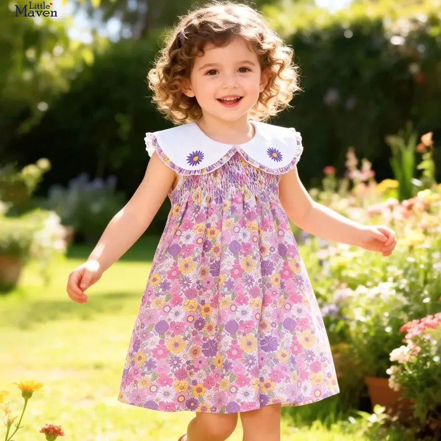 Summer Cute Girls Dresses Children Clothes Sleeveless Doll Collar Floral Princess Dress Kids Flower A-Line Holiday Casual Dress
Summer Cute Girls Dresses Children Clothes Sleeveless Doll Collar Floral Princess Dress Kids Flower A-Line Holiday Casual Dress
