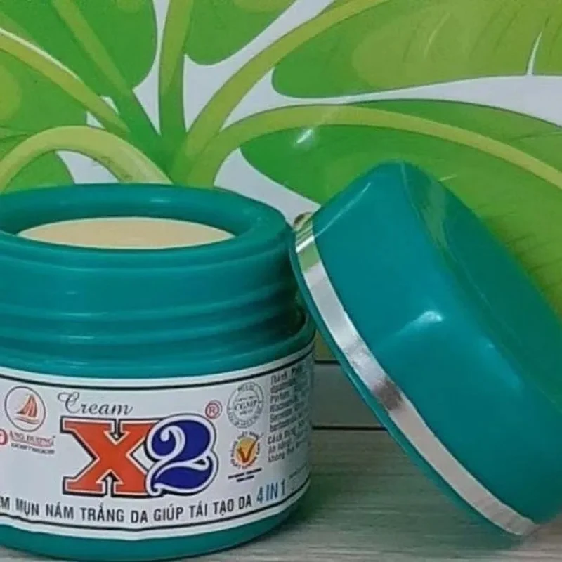 Kem X2 Mụn -nám-trắng Da-giúp Deep Moisturizing Facial Tái Tạo Da Giảm Mụn Brightens Skin Color Reduces Melanin 10g
Kem X2 Mụn -nám-trắng Da-giúp Deep Moisturizing Facial Tái Tạo Da Giảm Mụn Brightens Skin Color Reduces Melanin 10g