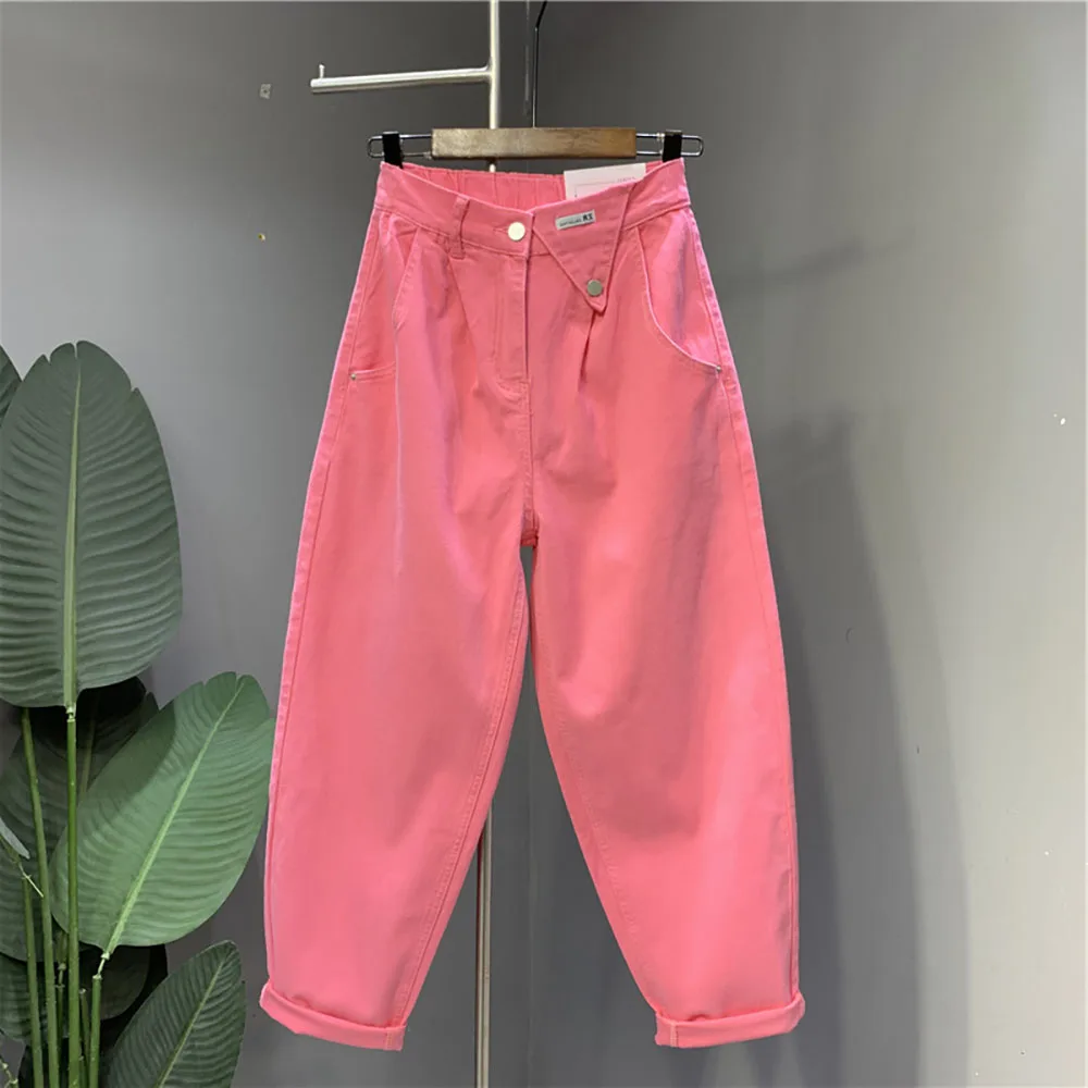 Women Solid Jeans Spring Summer Casual Harem Pants All-match High Waist Hip Hop Baggy Denim Pants Cropped Pants Streetwear
Women Solid Jeans Spring Summer Casual Harem Pants All-match High Waist Hip Hop Baggy Denim Pants Cropped Pants Streetwear