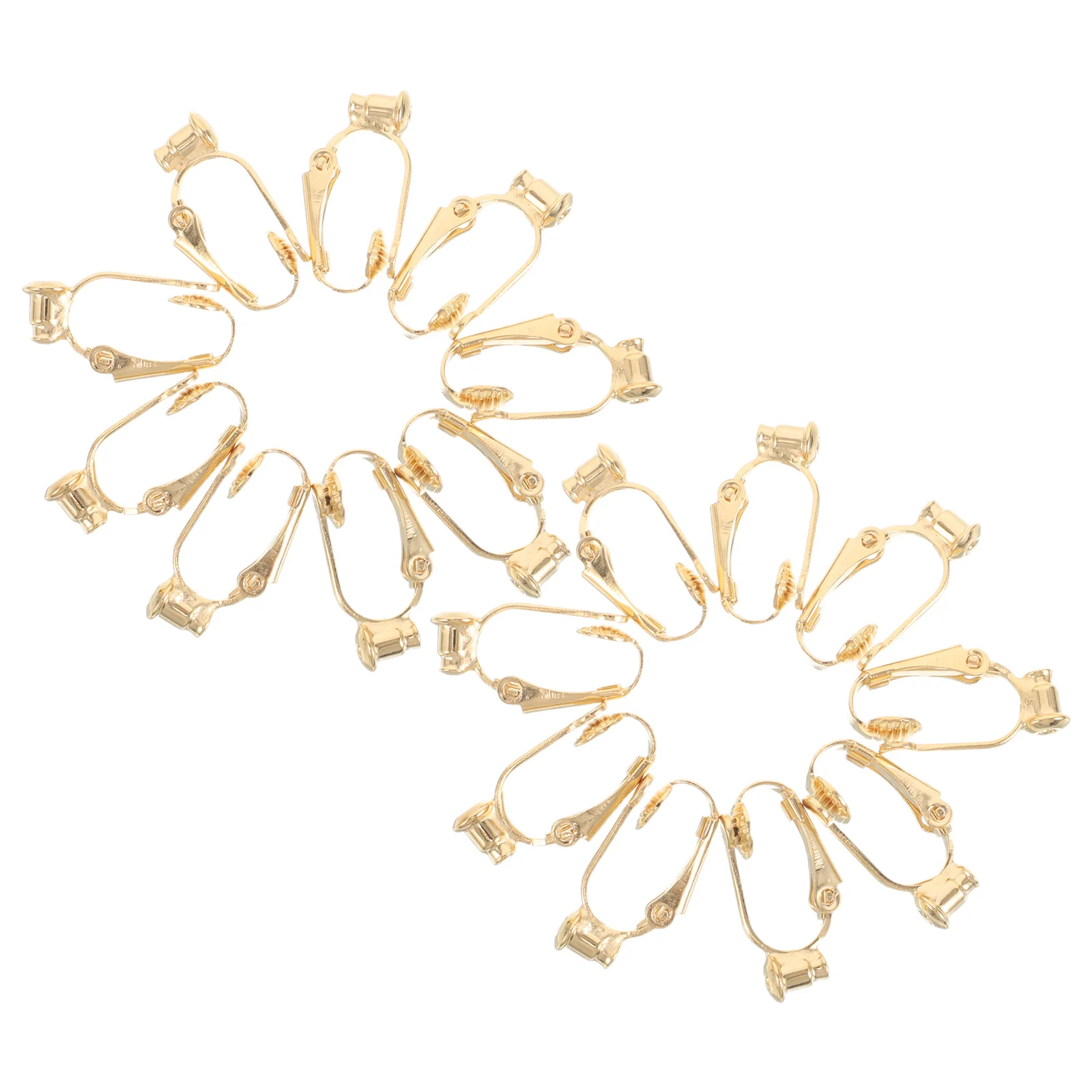 20 Pcs Ear Clip Adapter Fake Cuffs Temperament Clips for Women Copper Shaped Earrings Jewelry
20 Pcs Ear Clip Adapter Fake Cuffs Temperament Clips for Women Copper Shaped Earrings Jewelry