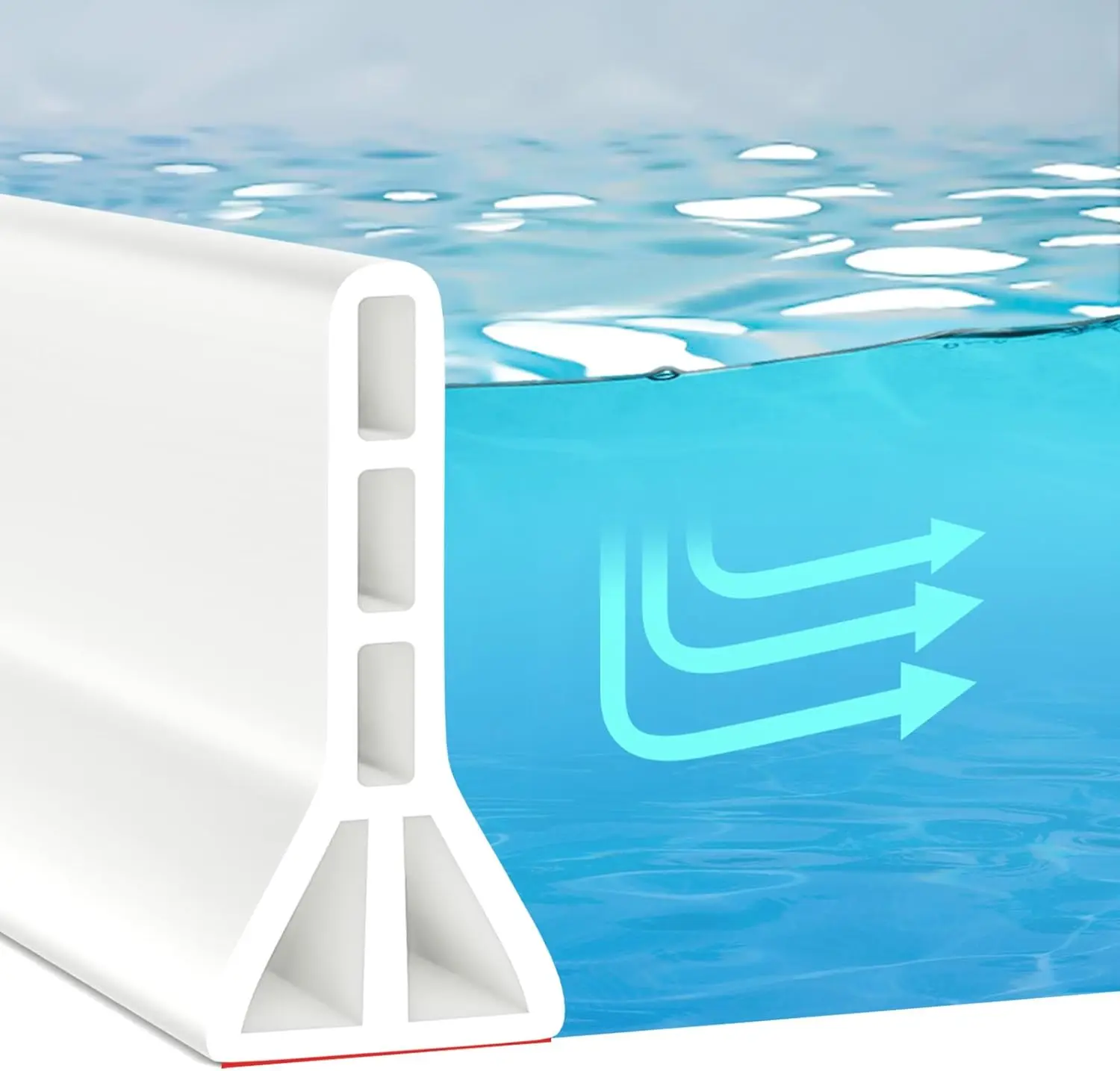 3" High Shower Threshold Water Dam, 67" Collapsible Shower Barrier for Wet and Dry Separation
3" High Shower Threshold Water Dam, 67" Collapsible Shower Barrier for Wet and Dry Separation