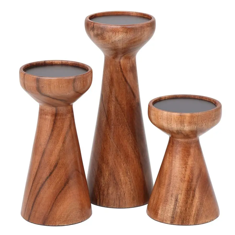 3pc Flare Candleholders Farmhouse Wooden Pillar Stand Set Large Decorative Wood Candlestick Table Centerpiece amp Mantle Decor T
3pc Flare Candleholders Farmhouse Wooden Pillar Stand Set Large Decorative Wood Candlestick Table Centerpiece amp Mantle Decor T