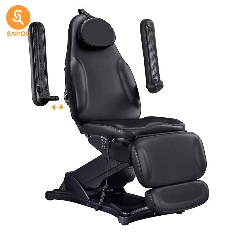 Elegant Electric Adjustable Black Massage Bed for Beauty Salon and Tattoo Rooms
Elegant Electric Adjustable Black Massage Bed for Beauty Salon and Tattoo Rooms