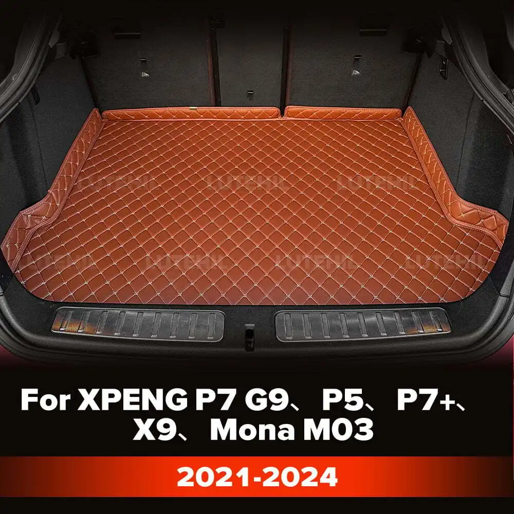 Для XPENG P7 G9、P5、P7+、X9、Mona M03 2021-2024 индивидуальный коврик для багажника автомобиля, защитный коврик, вкладыш для багажника, авто аксессуары для интерьера 
Для XPENG P7 G9、P5、P7+、X9、Mona M03 2021-2024 индивидуальный коврик для багажника автомобиля, защитный коврик, вкладыш для багажника, авто аксессуары для интерьера