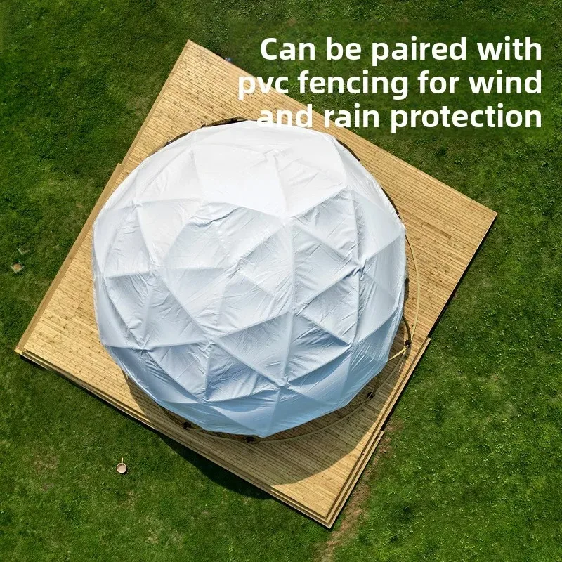 Outdoor exhibition Large spherical canopy hotel Exhibition restaurant Waterproof sunshade dome canopy tent
Outdoor exhibition Large spherical canopy hotel Exhibition restaurant Waterproof sunshade dome canopy tent