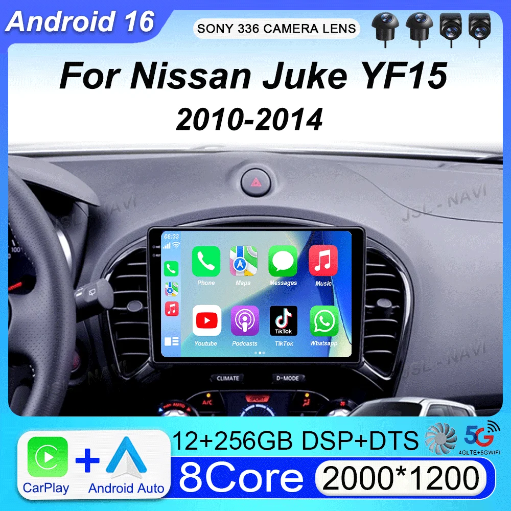 video Player Carplay Auto For Nissan Juke YF15 2010 - 2014 Multimedia Android 16 Car Radio WIFi+4G DSP 2 DIN Touch Screen
video Player Carplay Auto For Nissan Juke YF15 2010 - 2014 Multimedia Android 16 Car Radio WIFi+4G DSP 2 DIN Touch Screen