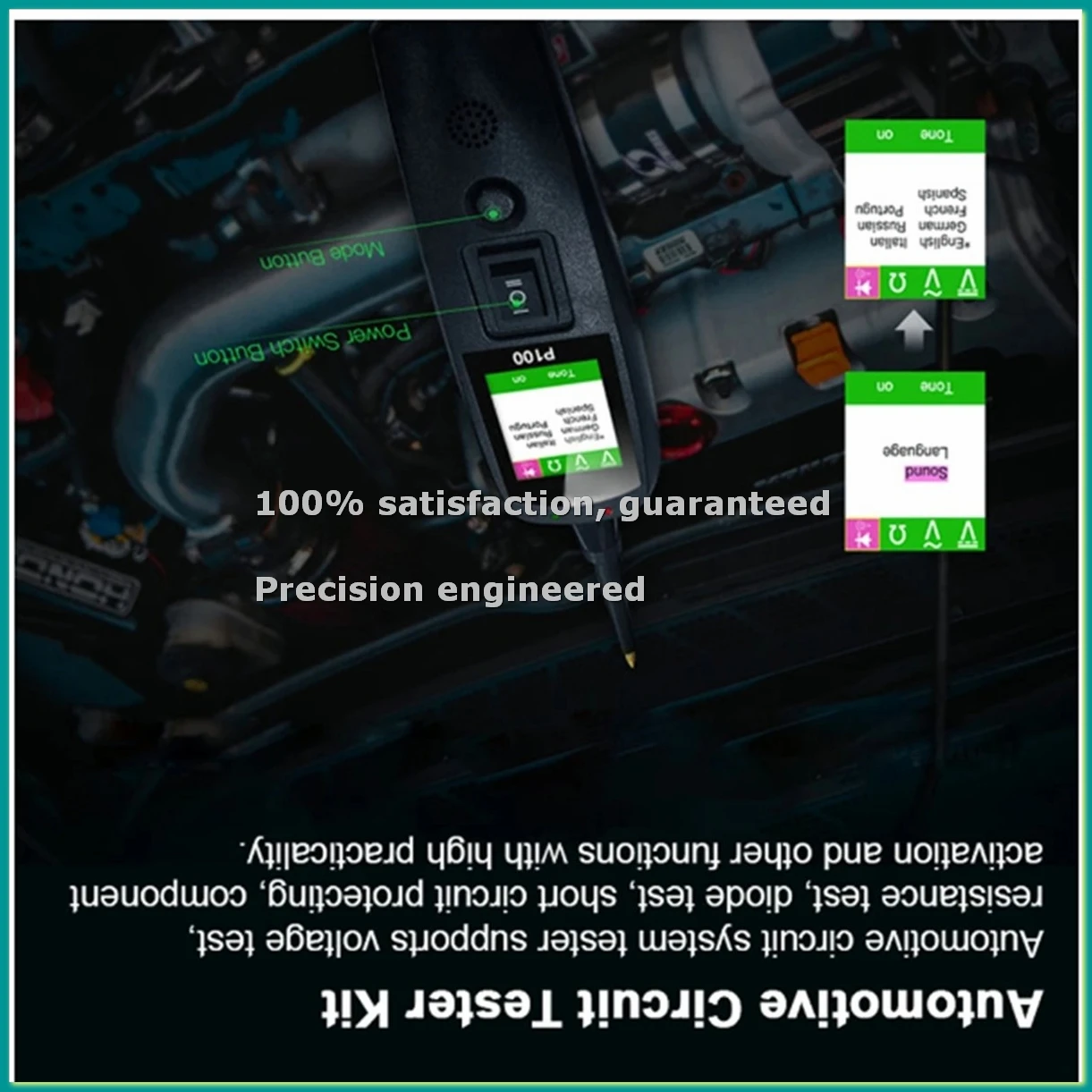 Автомобильный тестер цепей 2M, набор для диагностики электрических цепей, измеритель напряжения 12/24В, диагностический инструмент - TCES
Автомобильный тестер цепей 2M, набор для диагностики электрических цепей, измеритель напряжения 12/24В, диагностический инструмент - TCES