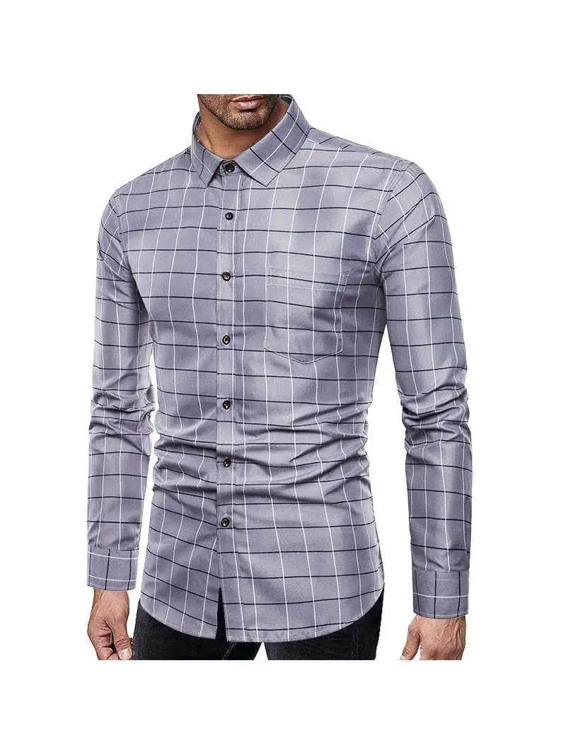 Business Casual Men's Shirt Slim Fit Long Sleeve Spring Autumn New Style Thin Material Plaid Pattern Other Occasions
Business Casual Men's Shirt Slim Fit Long Sleeve Spring Autumn New Style Thin Material Plaid Pattern Other Occasions