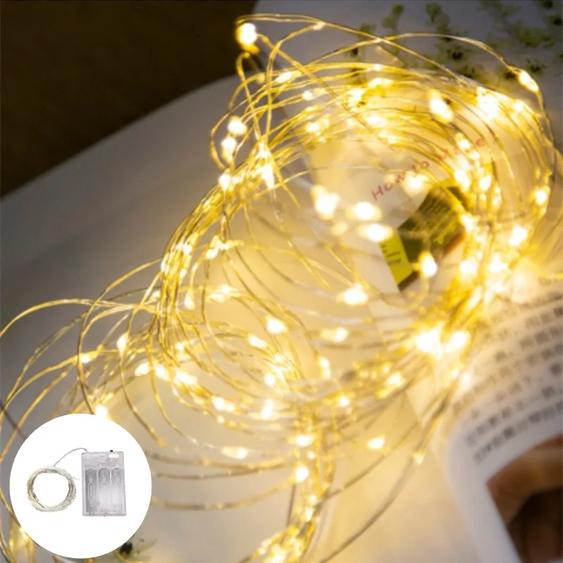 Garland Party Christmas Home Bedroom Decoration 10/20/50/100 LED Battery Operated Led Wire Fairy Lights Wedding String Lights
Garland Party Christmas Home Bedroom Decoration 10/20/50/100 LED Battery Operated Led Wire Fairy Lights Wedding String Lights