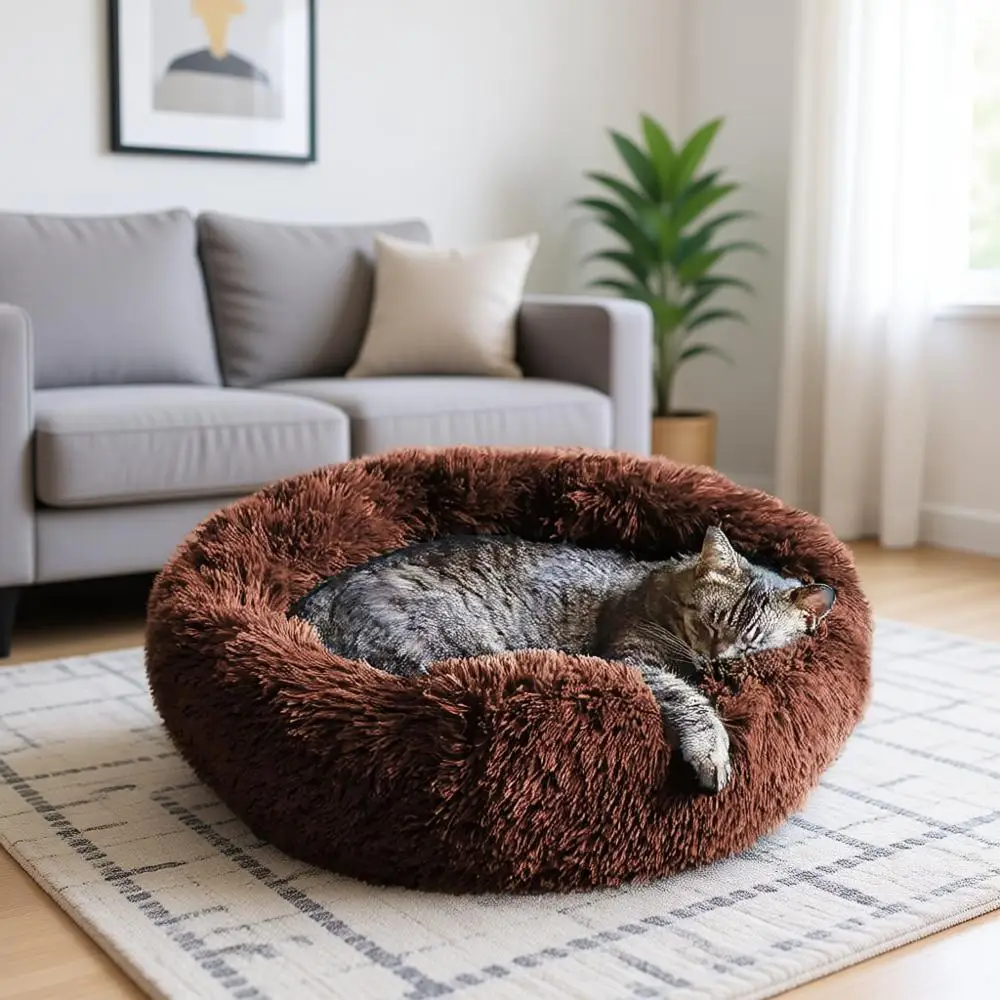 Indoor Washable Orthopedic Round Calming Pet Bed for Small to Large Cats, Kittens, Dogs, and Small Dogs
Indoor Washable Orthopedic Round Calming Pet Bed for Small to Large Cats, Kittens, Dogs, and Small Dogs