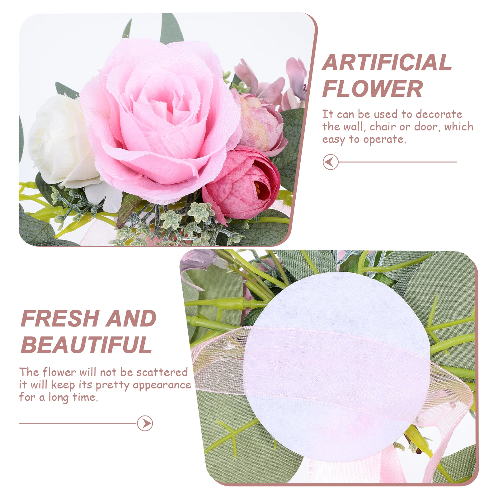 Artificial Chair Back Flowers Decor for Wedding Party Banquet Never Wither Easy Care Wall Door Decoration Chair Ornament
Artificial Chair Back Flowers Decor for Wedding Party Banquet Never Wither Easy Care Wall Door Decoration Chair Ornament
