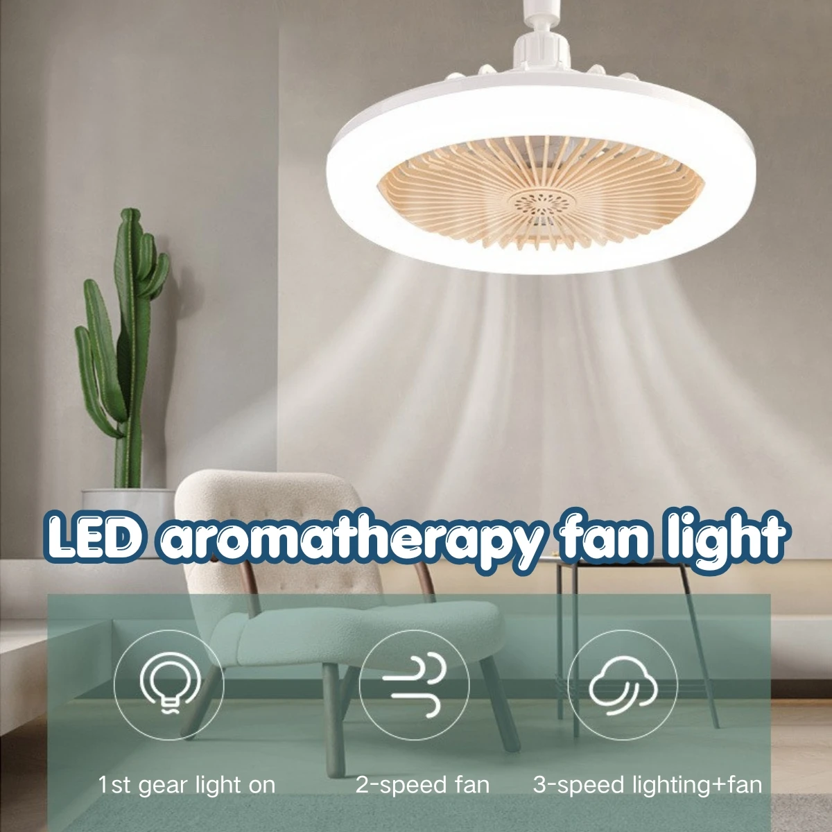 1pc 2 In 1 Ceiling Fan Lamps 3 Speeds Adjustable E27 Base Infinitely Dimmable for Living Room Bedroom Study LED Decorative Light
1pc 2 In 1 Ceiling Fan Lamps 3 Speeds Adjustable E27 Base Infinitely Dimmable for Living Room Bedroom Study LED Decorative Light