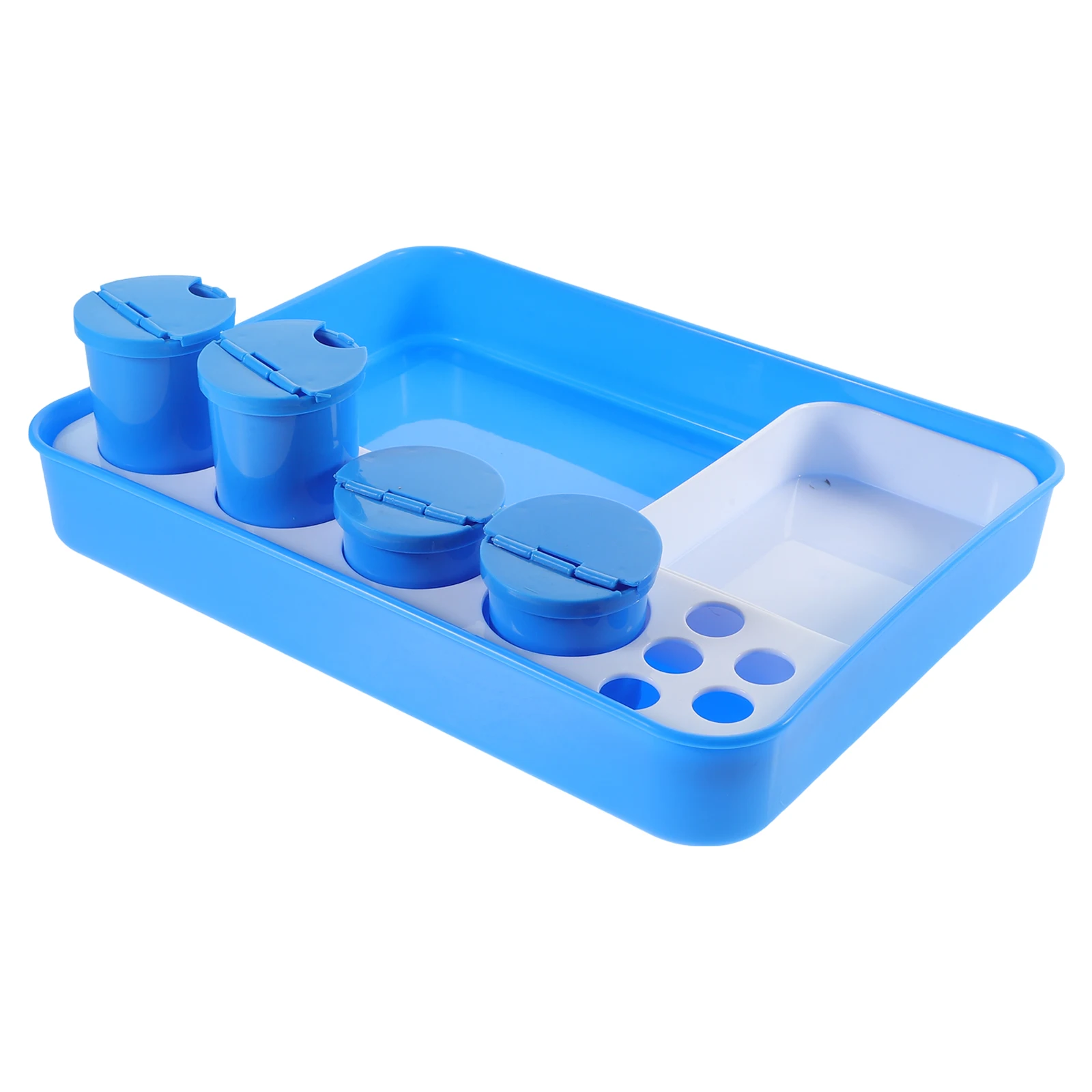 Nail Tool Cleaning Tray with Four Holes for Storage ABS Plastic Blue Manicure Tools Organizing Kit Art Desk Accessories
Nail Tool Cleaning Tray with Four Holes for Storage ABS Plastic Blue Manicure Tools Organizing Kit Art Desk Accessories
