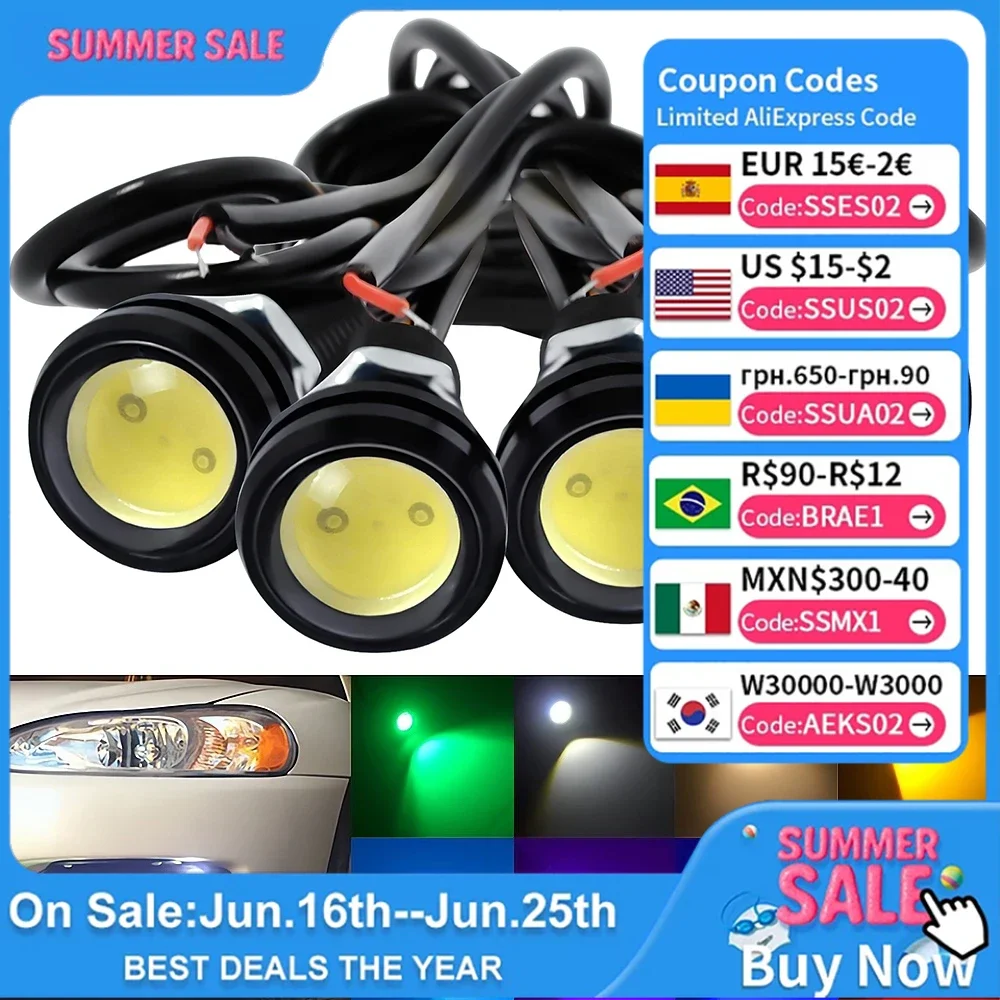 4PCS 23mm Car Lamps Motor Parking Turn Signal Light Brakes Trunk Lantern Eagle Eye Daytime Running Backups Waterproof Multicolor
4PCS 23mm Car Lamps Motor Parking Turn Signal Light Brakes Trunk Lantern Eagle Eye Daytime Running Backups Waterproof Multicolor