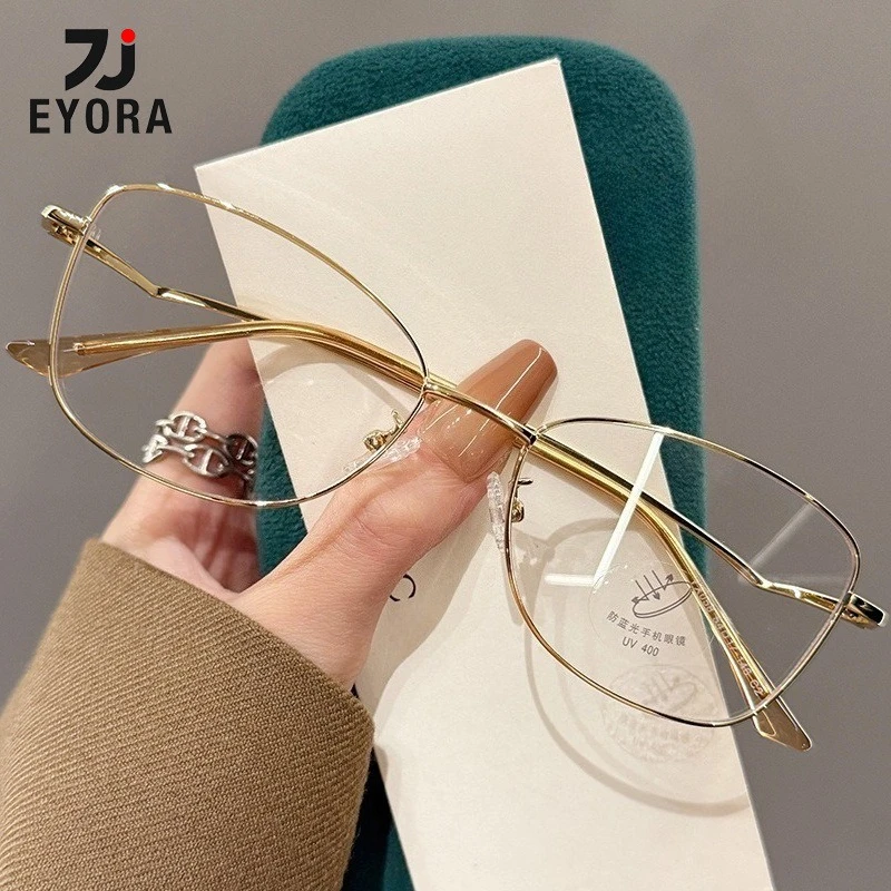 EYORA Elegant Butterfly-frame Reading Glasses for Women Anti Blue Light Photochromic Glasses Optical Lenses with Prescription
EYORA Elegant Butterfly-frame Reading Glasses for Women Anti Blue Light Photochromic Glasses Optical Lenses with Prescription