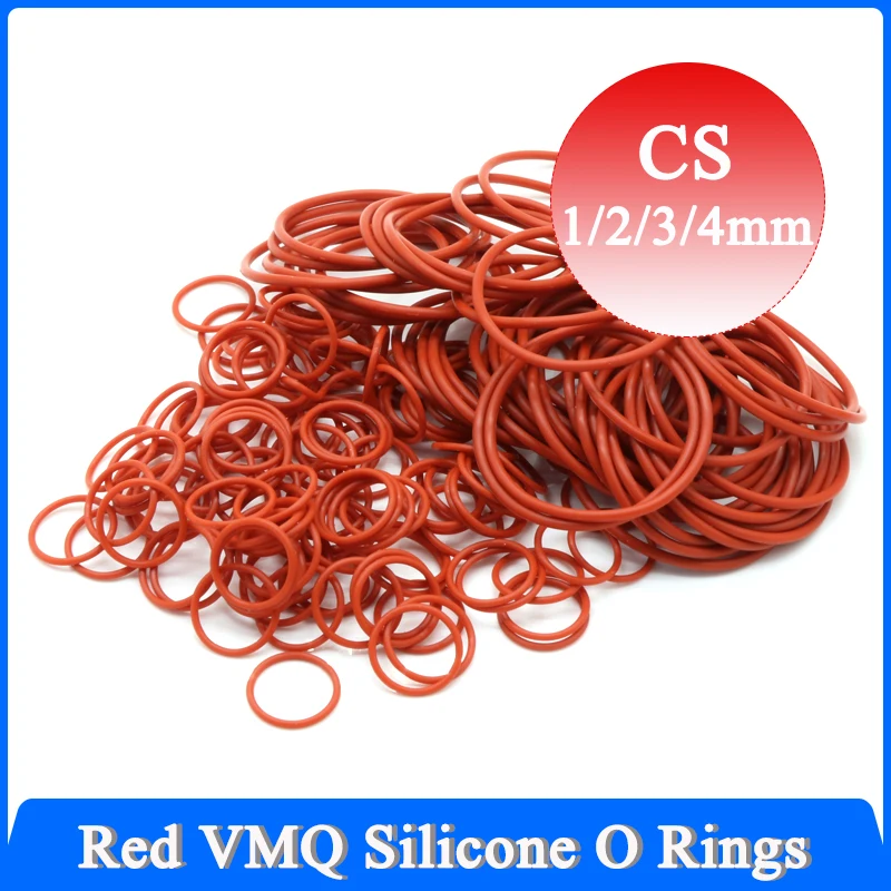 50pcs Red Silicone VMQ O Ring Gasket CS 1/2/3/4mm Food Grade Waterproof Washer Round O Shape Silicone Rubber Ring Gaskets
50pcs Red Silicone VMQ O Ring Gasket CS 1/2/3/4mm Food Grade Waterproof Washer Round O Shape Silicone Rubber Ring Gaskets