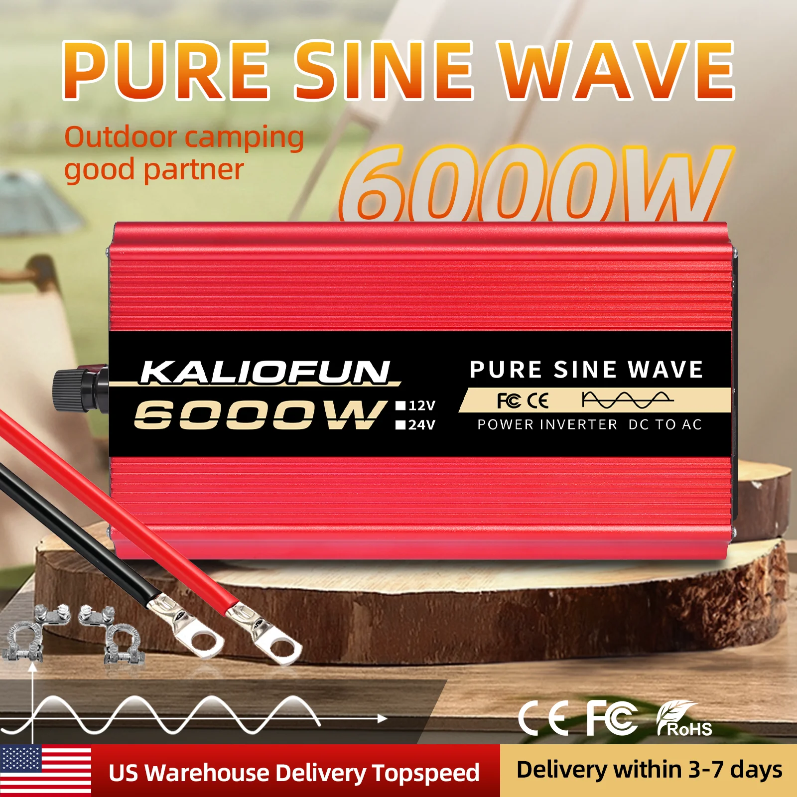 3000W/6000W/10000W American socket DC 12V to AC 110V 60HZ pure sine wave inverter automotive power converter with LED
3000W/6000W/10000W American socket DC 12V to AC 110V 60HZ pure sine wave inverter automotive power converter with LED