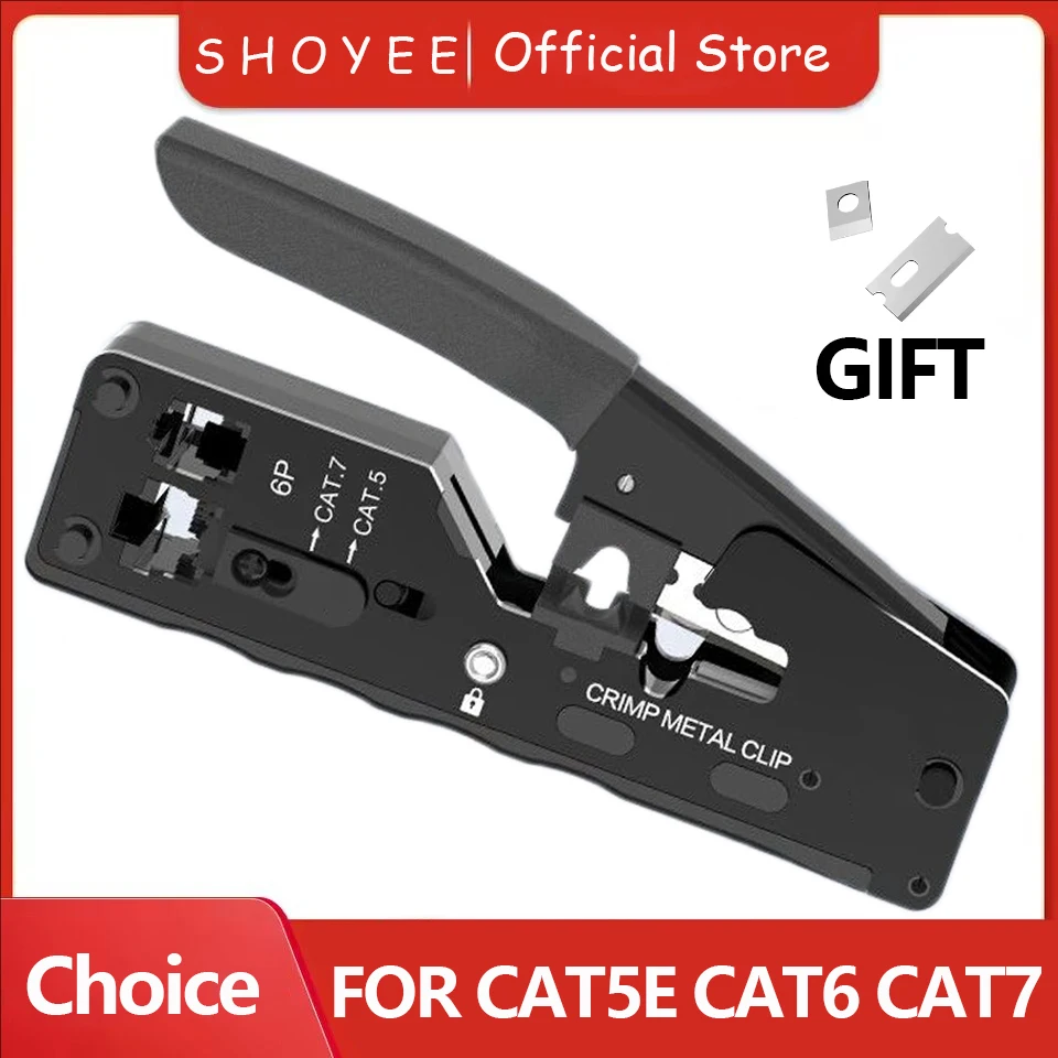 Обжимные клещи RJ45, проходной обжимной инструмент для зачистки проводов Cat7 Cat6 Cat5e 8P, модульный разъем Ethernet, универсальный инструмент для проводов
Обжимные клещи RJ45, проходной обжимной инструмент для зачистки проводов Cat7 Cat6 Cat5e 8P, модульный разъем Ethernet, универсальный инструмент для проводов