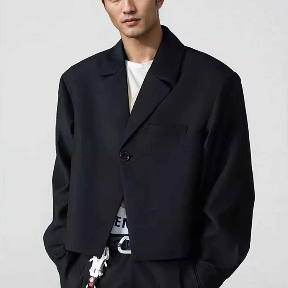 Stylish Black Men Suit Single Button Loose Casual Two Pieces Male Clothing Elegant Handsome High Street Party Prom Sets
Stylish Black Men Suit Single Button Loose Casual Two Pieces Male Clothing Elegant Handsome High Street Party Prom Sets