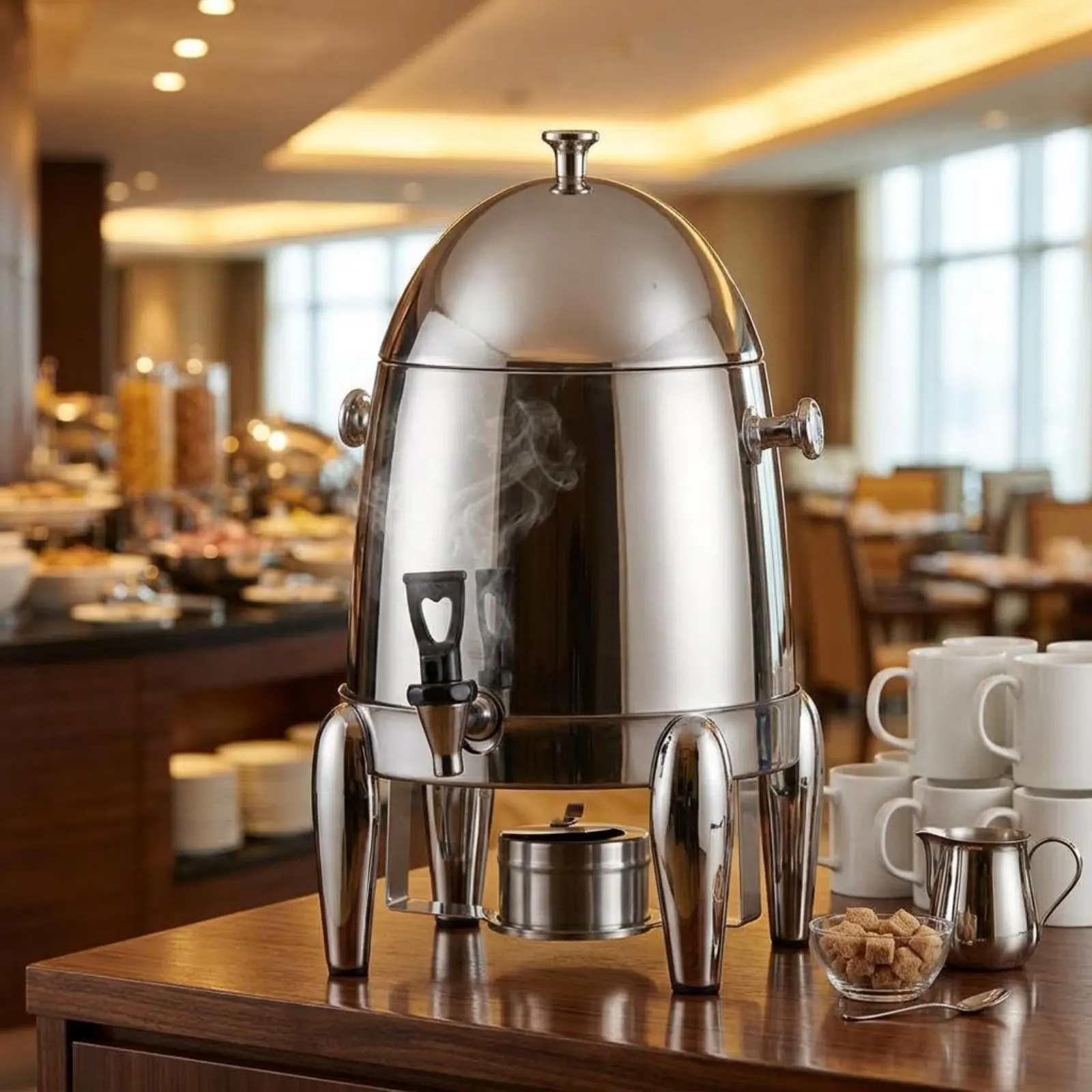 Commercial Coffee Urn Double-Wall Insulation Coffee Urn Hot Beverage Dispenser Fast Brew Single Spigot Beverage Server for Cafes
Commercial Coffee Urn Double-Wall Insulation Coffee Urn Hot Beverage Dispenser Fast Brew Single Spigot Beverage Server for Cafes