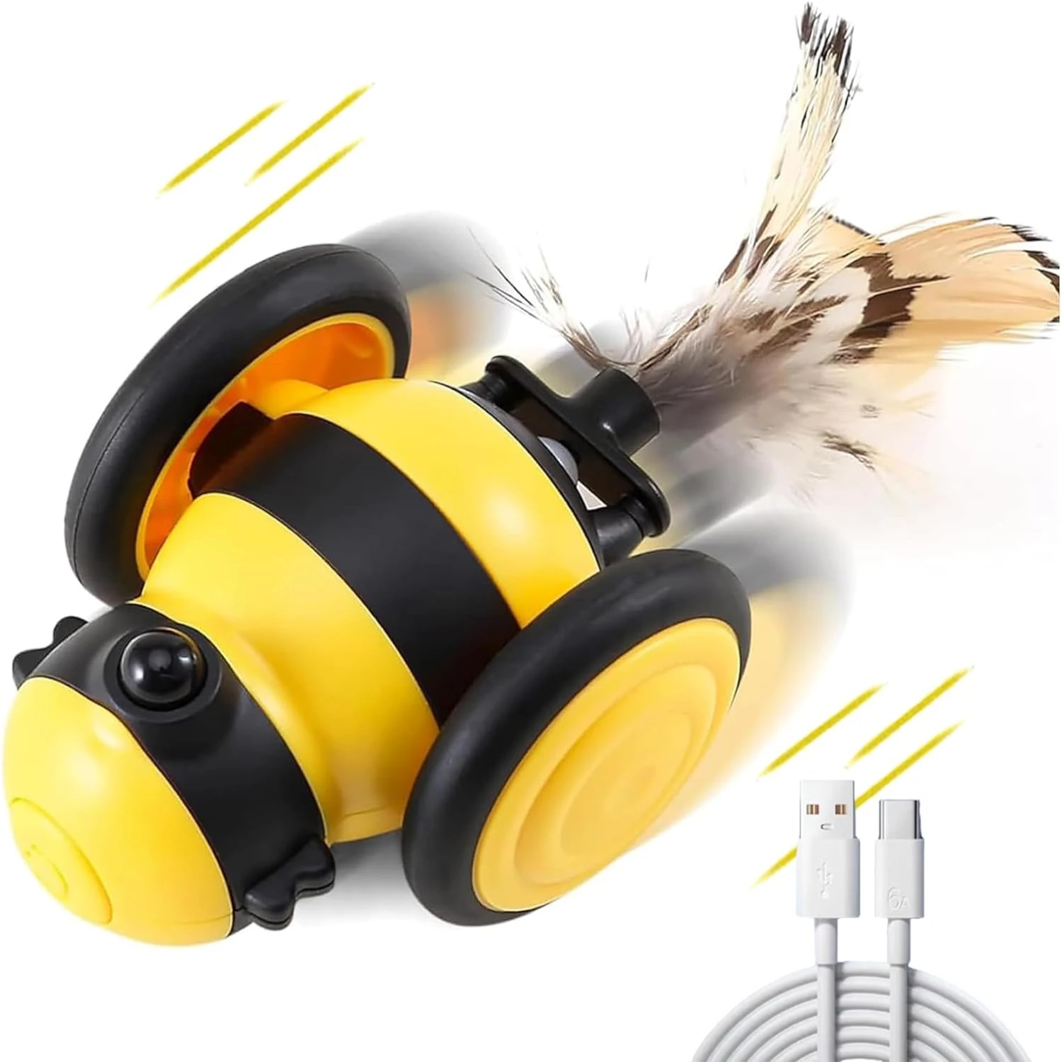 Exciting and Innovative Motion-Activated LED Cat Toy - USB Rechargeable with Interactive Design and Automatic Mouse Tail for Add
Exciting and Innovative Motion-Activated LED Cat Toy - USB Rechargeable with Interactive Design and Automatic Mouse Tail for Add