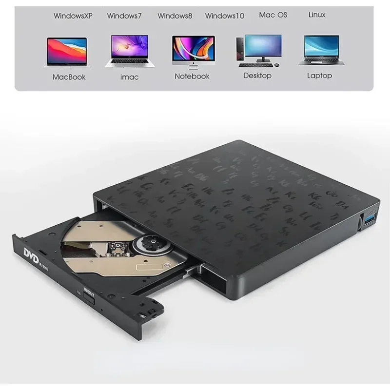 External CD/DVD Drive USB 3.0 Type-C 6 in 1 DVD Drive PlayerOptical Drive With SD/TF & USB3.0 Slots Optical Drives For PC Laptop
External CD/DVD Drive USB 3.0 Type-C 6 in 1 DVD Drive PlayerOptical Drive With SD/TF & USB3.0 Slots Optical Drives For PC Laptop