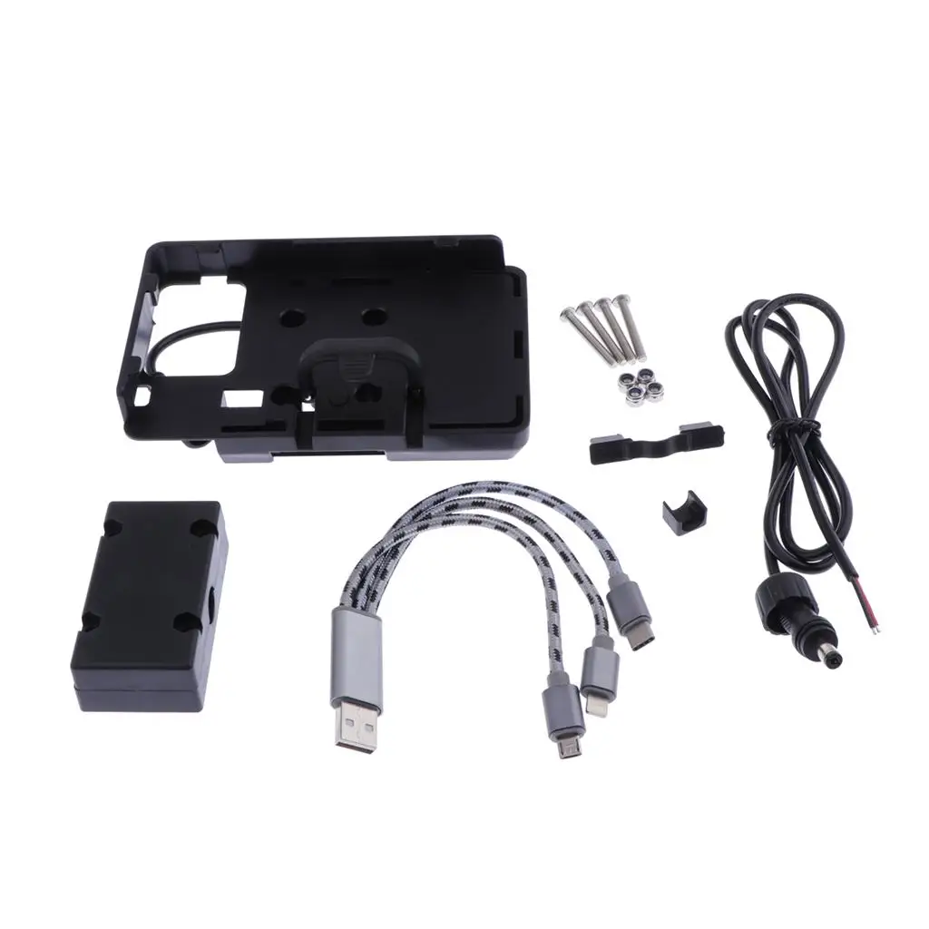 Держатель для телефона на мотоцикле, подставка-кронштейн с USB-зарядным устройством для
Держатель для телефона на мотоцикле, подставка-кронштейн с USB-зарядным устройством для