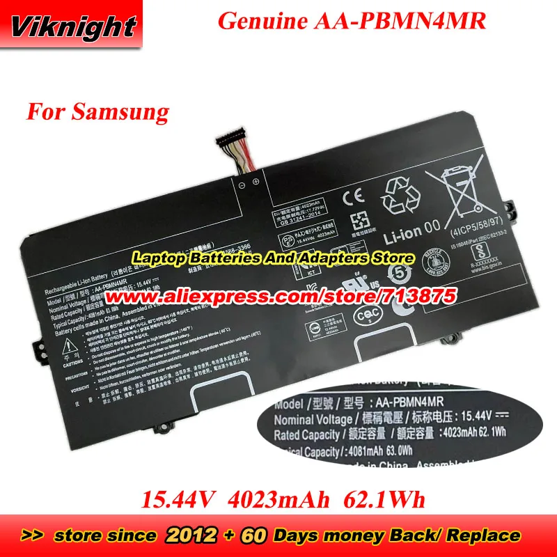Оригинальный аккумулятор AA-PBMN4MR для Samsung Galaxy Book Pro 360 13 15,44 В, 4023 мАч, 62,1 Втч, литий-ионные аккумуляторы
Оригинальный аккумулятор AA-PBMN4MR для Samsung Galaxy Book Pro 360 13 15,44 В, 4023 мАч, 62,1 Втч, литий-ионные аккумуляторы