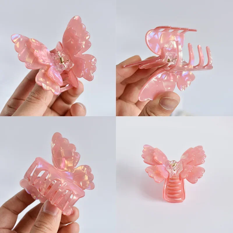 Pearlescent Butterfly Small Hair Claw French Retro Acetate Crab Clip Summer Vacation Sweet Shark Clip Coiled Hairpin Accessories
Pearlescent Butterfly Small Hair Claw French Retro Acetate Crab Clip Summer Vacation Sweet Shark Clip Coiled Hairpin Accessories