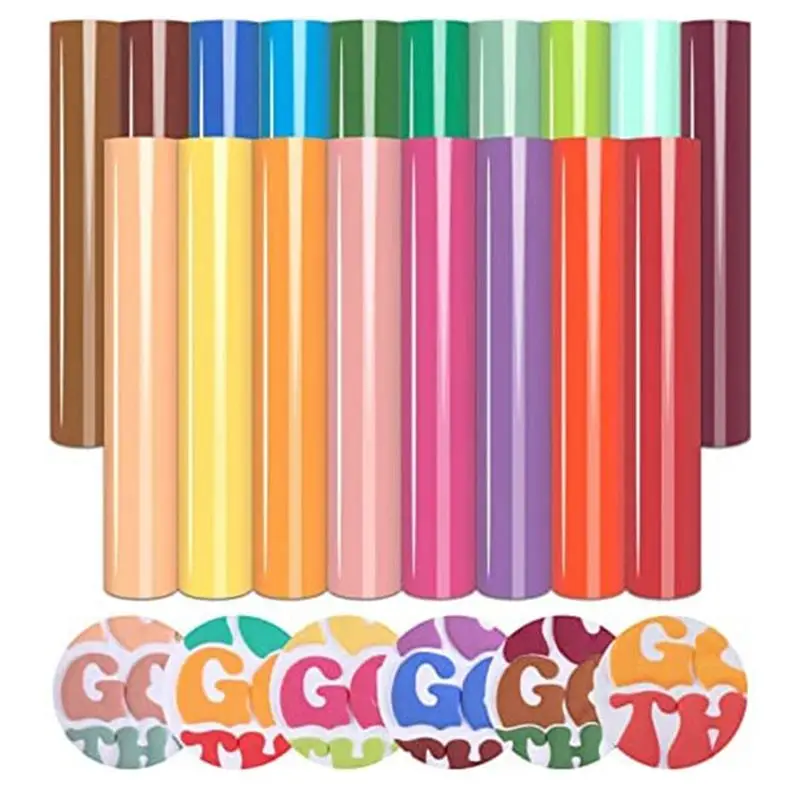 Puff Vinyl Heat Transfer - 18 Sheets 12 X 10Inches 3D Puff HTV Heat Transfer Vinyl for T-Shirts DIY Compatible
Puff Vinyl Heat Transfer - 18 Sheets 12 X 10Inches 3D Puff HTV Heat Transfer Vinyl for T-Shirts DIY Compatible