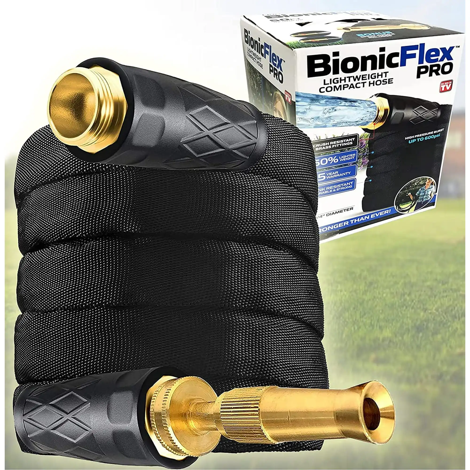 Bionic Flex Pro Садовый шланг 25 футов Водяной шланг Сверхмощный легкий уличный шланг для распыления
Bionic Flex Pro Садовый шланг 25 футов Водяной шланг Сверхмощный легкий уличный шланг для распыления