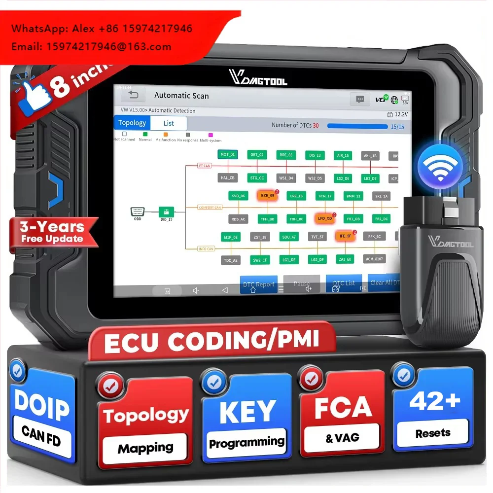 VDIAGTOOL VD80 BT Escaner Automotriz Profesional Tpms Programming Tool OBD Scanner Key Fob Programmer Diagnosis Machine For Cars
VDIAGTOOL VD80 BT Escaner Automotriz Profesional Tpms Programming Tool OBD Scanner Key Fob Programmer Diagnosis Machine For Cars