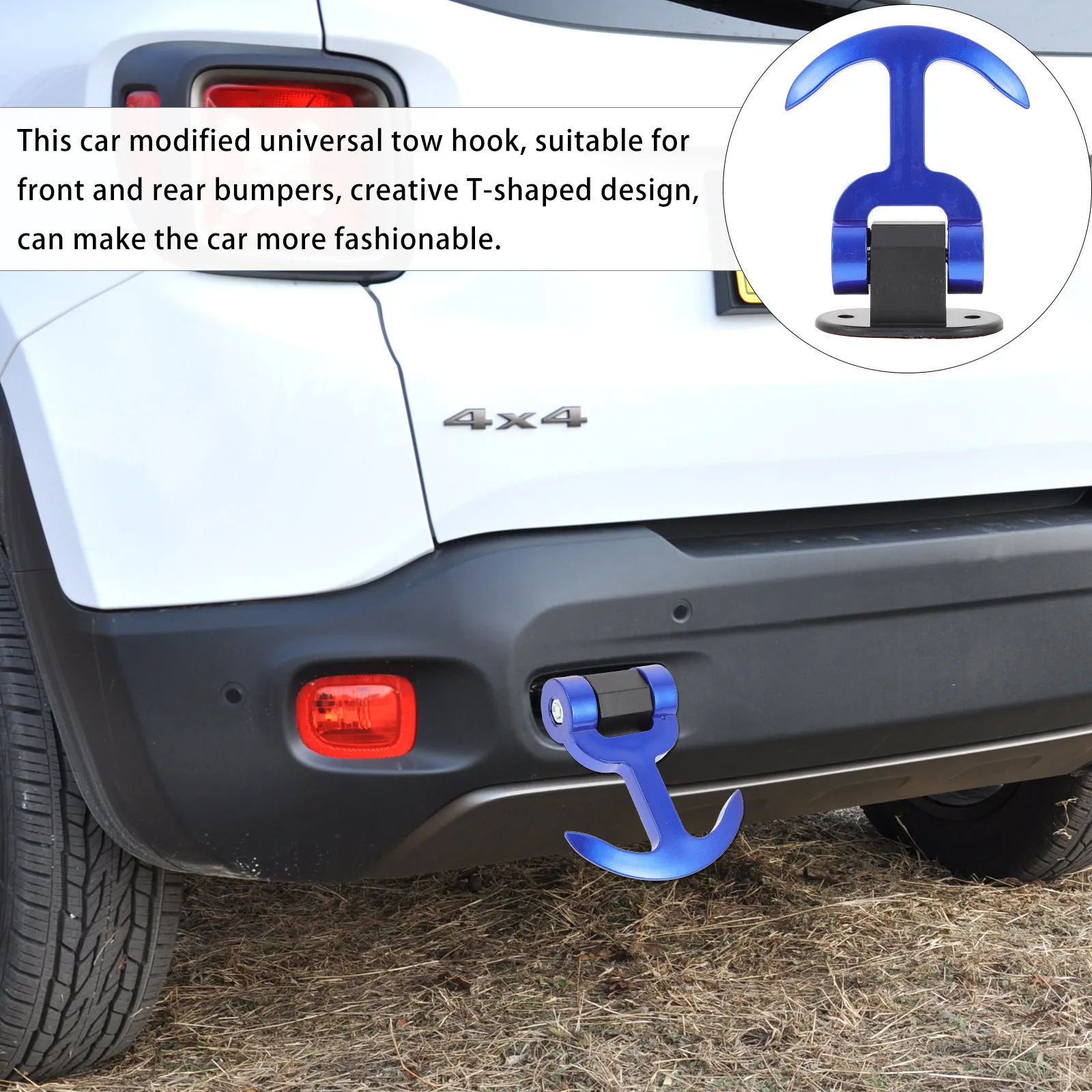 1Pcs Heavy Duty Car Tow Hook Universal Fit for Trailer Camper Rv Truck Front Rear Mounting Sturdy T-Type Modified Towing Hook
1Pcs Heavy Duty Car Tow Hook Universal Fit for Trailer Camper Rv Truck Front Rear Mounting Sturdy T-Type Modified Towing Hook