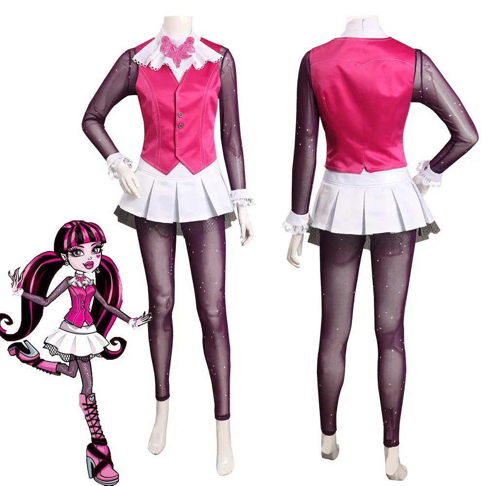 Draculaura Cosplay Costumes Cartoon Animation Women Vest Skirt Outfits Halloween Party Clothes For Ladies Role Play Fashion New
Draculaura Cosplay Costumes Cartoon Animation Women Vest Skirt Outfits Halloween Party Clothes For Ladies Role Play Fashion New